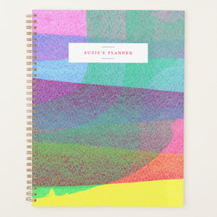 Painted Layers Spiral Bound Personalized Planner