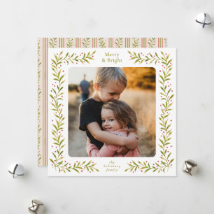Painted Leaves Holiday Card