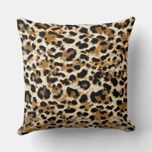 Painted Leopard   Cushion