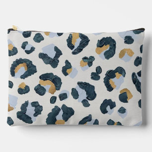 Painted Leopard Print Accessory Pouch