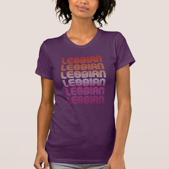 Painted Lesbian Pride T-Shirt (Front)