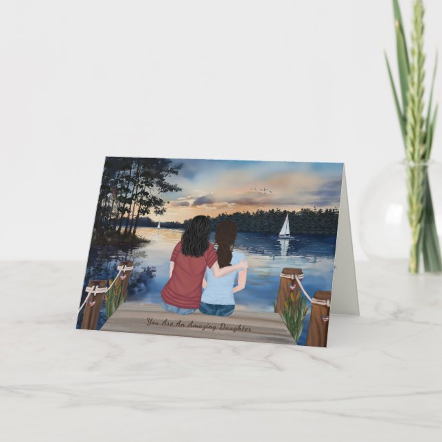 Painted Letters From Home, Daughter In Bootcamp Card (Front)