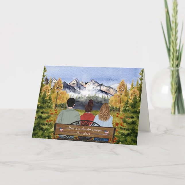 Painted Letters From Home, Daughter In Bootcamp Card (Front)