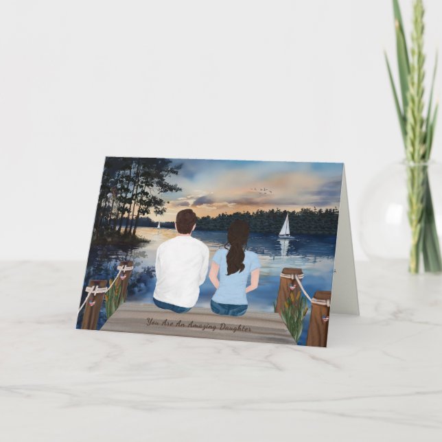 Painted Letters From Home, Daughter In Bootcamp Card (Front)