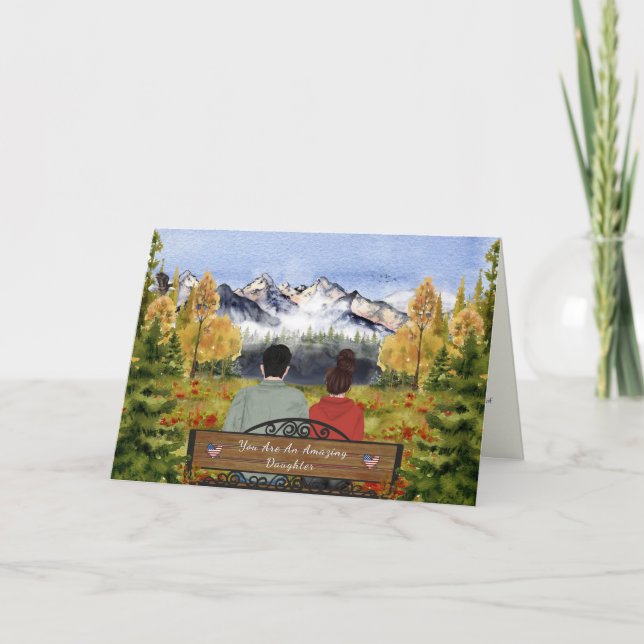 Painted Letters From Home, Daughter In Bootcamp Card (Front)