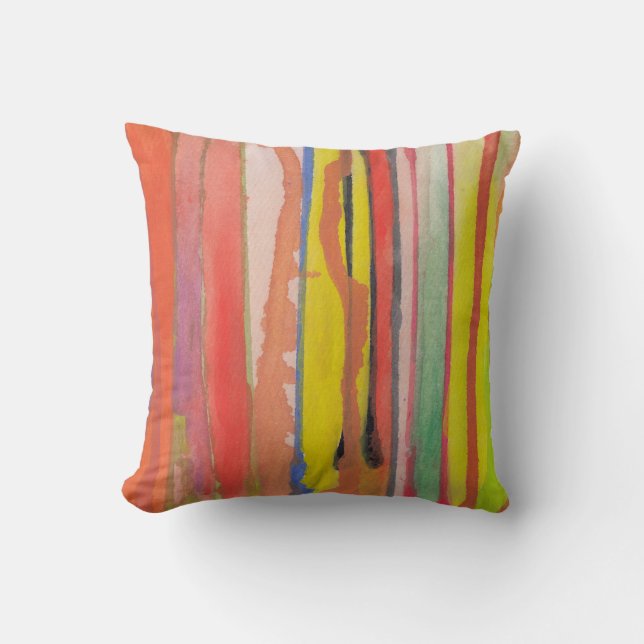 painted lines cushion (Front)