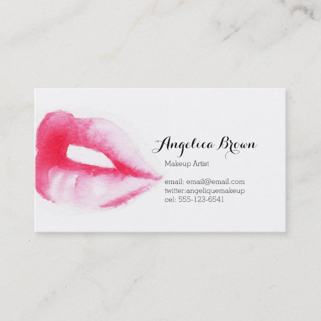 Painted Lips Business Card (Front)