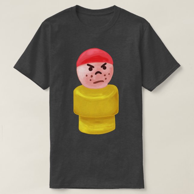 Painted Little Grumpy Boy T-Shirt (Design Front)
