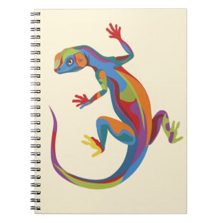 Painted Lizard Spiral Notebook