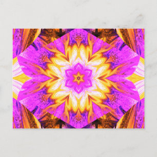 PAINTED LOTUS 1 POSTCARD