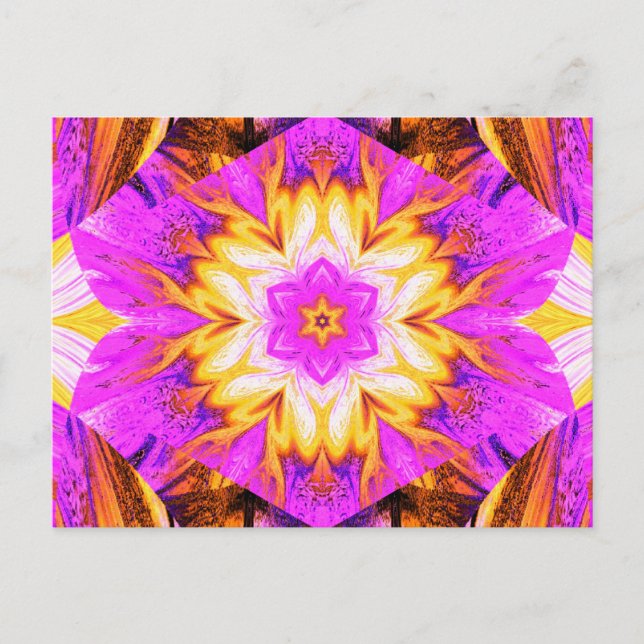 PAINTED LOTUS 1 POSTCARD (Front)