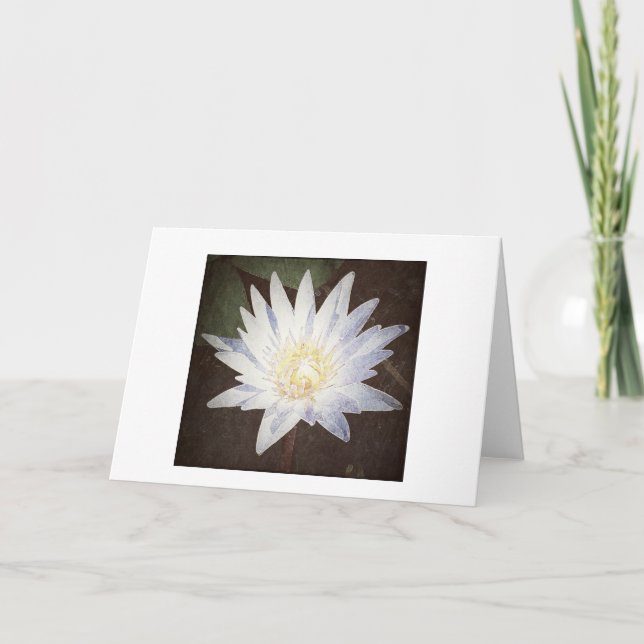 "PAINTED LOTUS" GREETING CARD (Front)