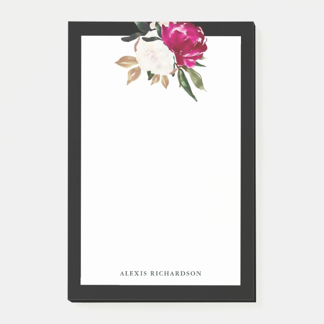 Painted Magnolia Post-it Notes (Front)