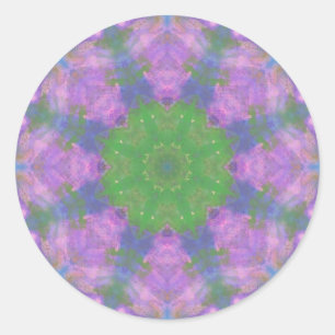 painted mandala classic round sticker