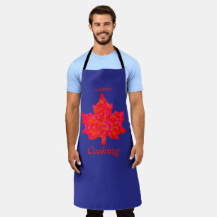 PAINTED MAPLE LEAF APRON
