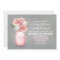 Painted mason jar rustic wedding invitations