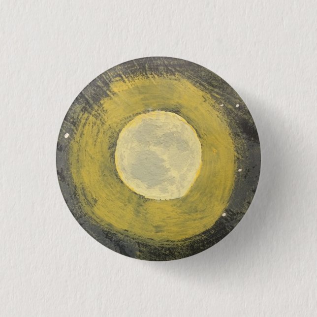 Painted Moon Button (Front)