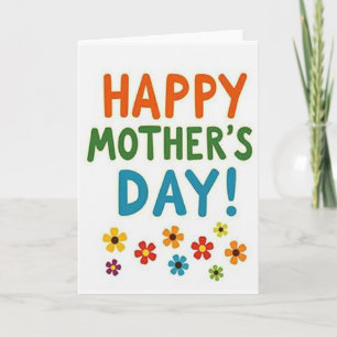 Painted Mothers Day Type Card