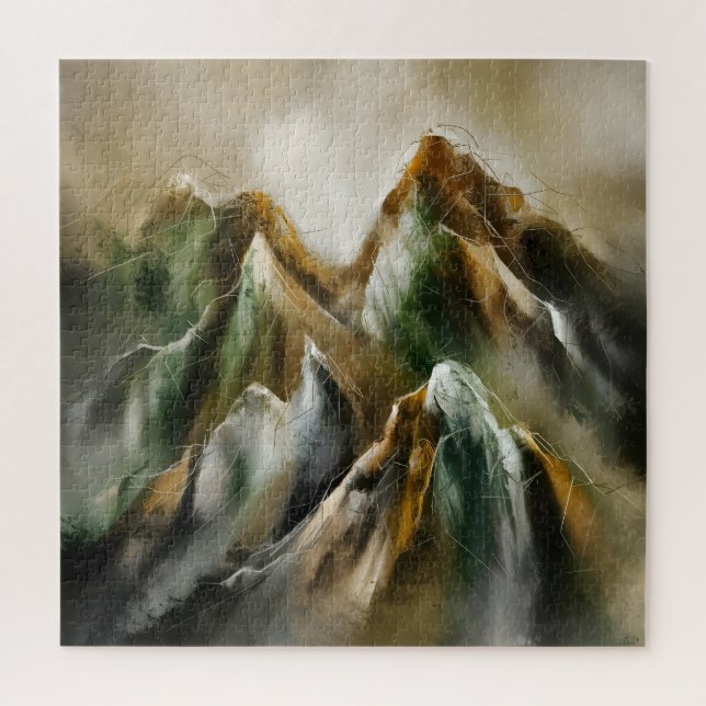 Painted Mountains  Jigsaw Puzzle (Vertical)