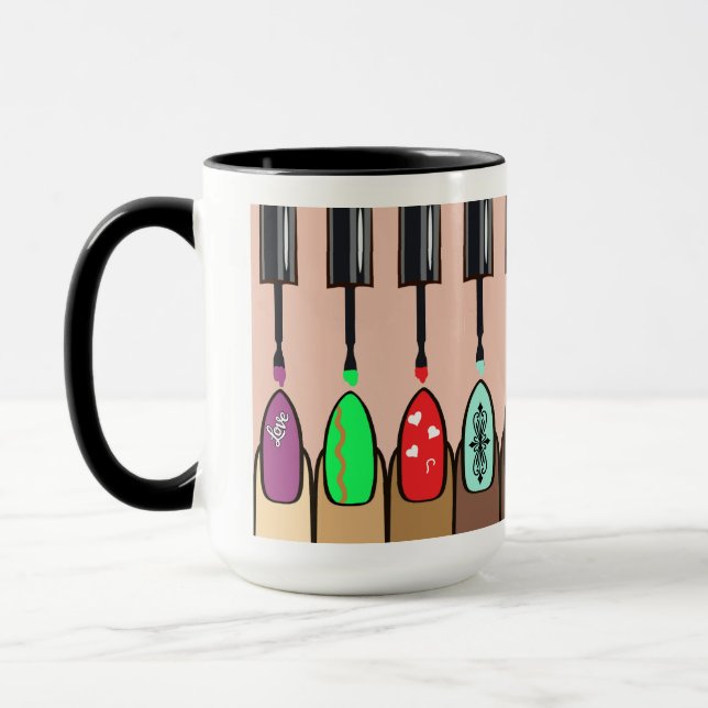 Painted Nails Mug (Left)
