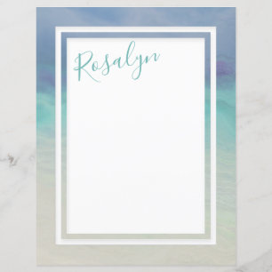 Painted Ocean Border Paper