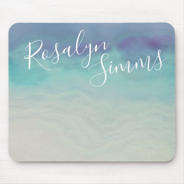 Painted Ocean Mouse Pad (Front)