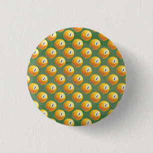 Painted One Ball Pattens 3 Cm Round Badge