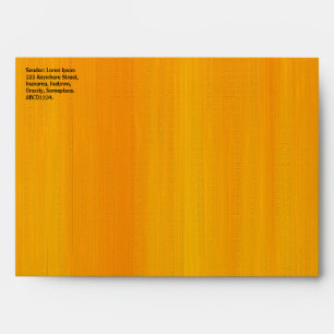 Painted Orange Envelope