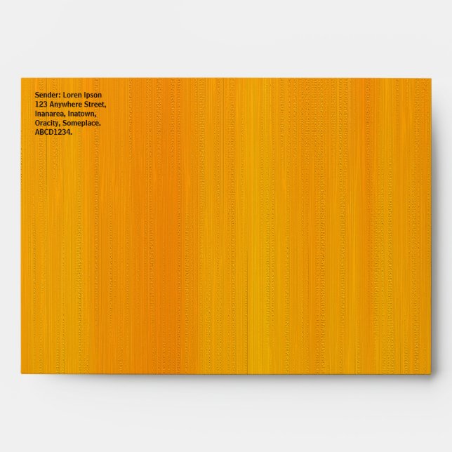 Painted Orange Envelope (Front)