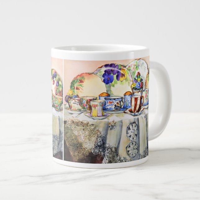 Painted Painted China Jumbo Mug (Front Right)