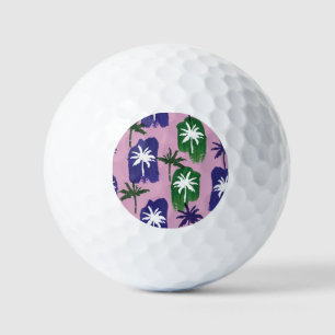 Painted Palm, Navy Blue Green. Golf Balls