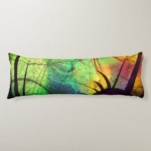 Painted Panes Abstract Body Pillow