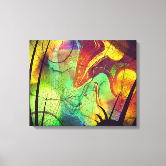 Painted Panes Abstract II Wrapped Canvas (Front)