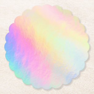 Painted Pastel Paper Coaster