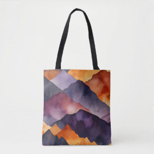 Painted Peaks Tote Bag