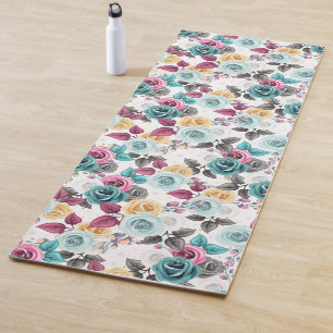 Painted Petals Yoga Mat