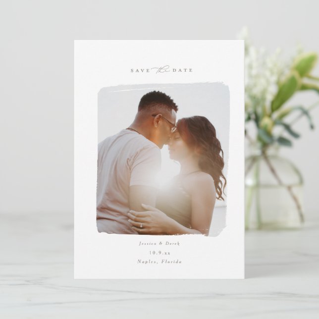 Painted Photo Save the Date (Standing Front)