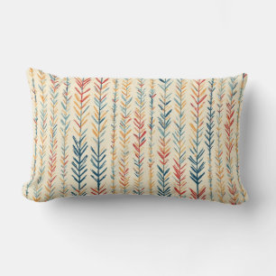 Painted Pine Needle Stripes - Throw Pillow
