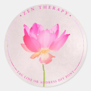 Painted Pink Lotus stickers