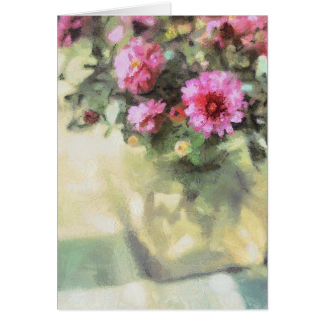 Painted Pink Mums (Front)