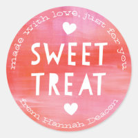 Painted Pink Red Sweet Treat Valentines Day
