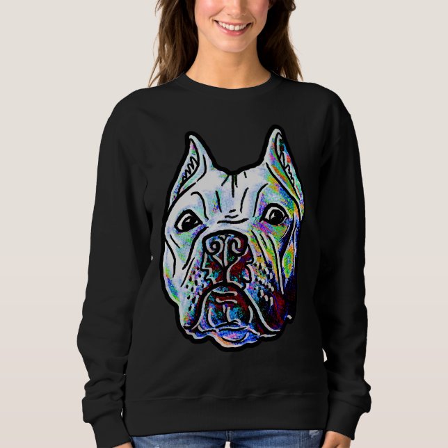Painted Pitbull 2 Sweatshirt (Front)