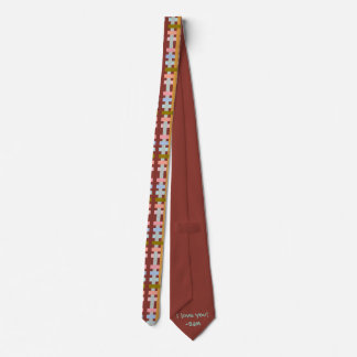 Painted Plaid PERSONAL MESSAGE Colorful Neck Tie