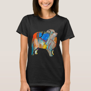 Painted Pomeranian Abstract Vibrant And Colourful T-Shirt