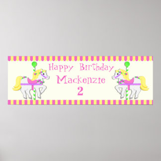 Painted Ponies Birthday Poster