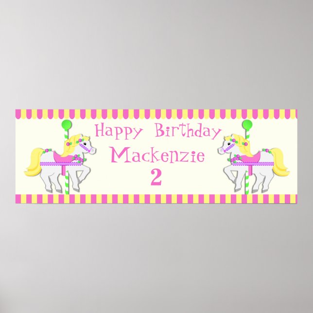 Painted Ponies Birthday Poster (Front)