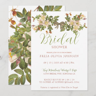 Painted Primrose Bridal Shower Invitation