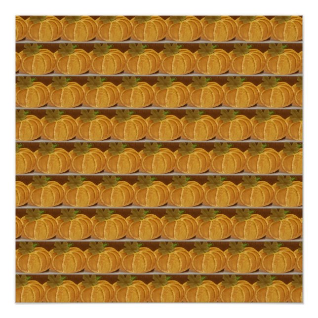 Painted Pumpkin Patterns Poster (Front)