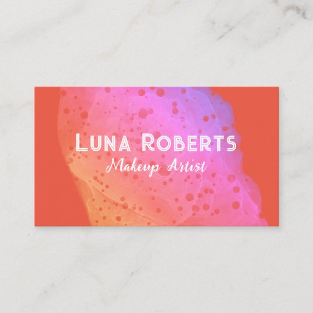 Painted Rainbow Business Card (Front)