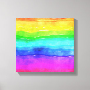 Painted Rainbow Canvas Print